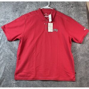 NWT Tommy Bahama Polo Shirt Mens Red  2XL UNLV Runnin Rebels Short Sleeve